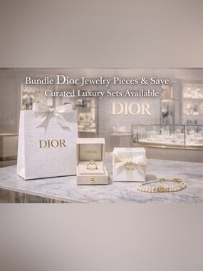 Dior Jewelry Bundle | Necklace + Rings Set | Luxury Stack